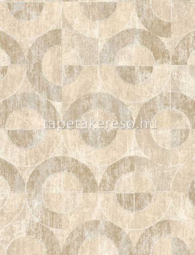 Emil & Hugo Linen House vlies anyagú beige, arany színű geometriai modern tapéta