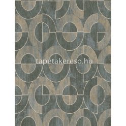   Emil & Hugo Linen House vlies anyagú zöld, arany színű geometriai modern tapéta