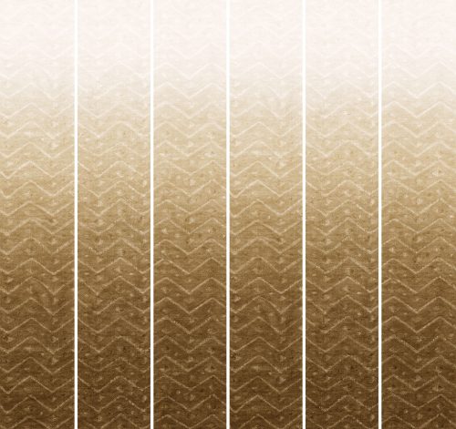 Emil & Hugo Akasa vlies anyagú barna, beige  színű chevron, szövethatású, színátmenetes Modern panel