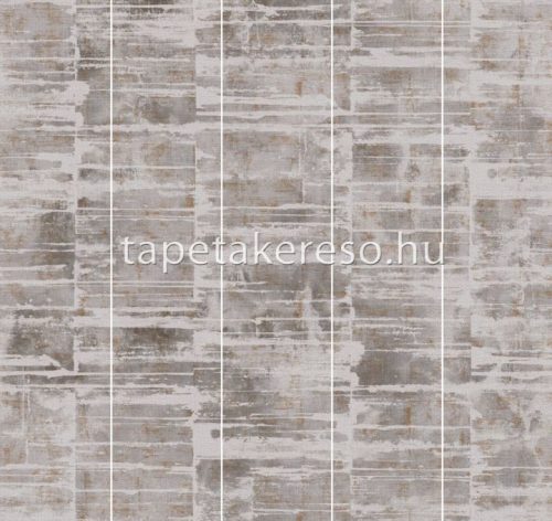 Emil & Hugo Linen House vlies anyagú barna, beige színű koptatott, geometriai modern poszter