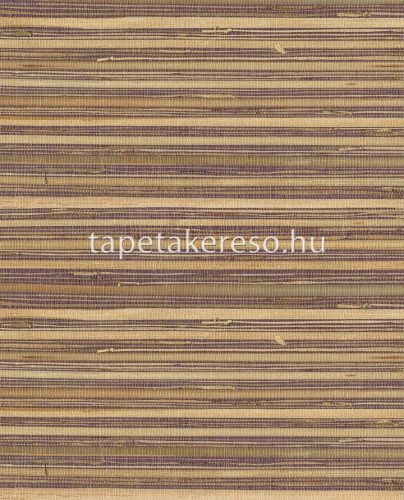 Eijffinger NATURAL WALLCOVERINGS III növényi szálak anyagú lila, barna színű csíkos, szövethatású natural tapéta