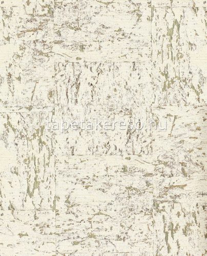 Eijffinger NATURAL WALLCOVERINGS III parafa anyagú törtfehér, arany színű parafa natural tapéta