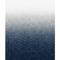   Emil & Hugo Akasa vlies anyagú kék, törtfehér színű chevron, szövethatású, színátmenetes Modern panel
