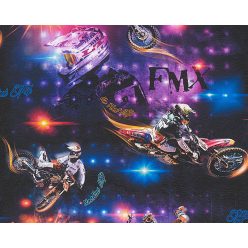   AS Creation Boys & Girls 6 papír anyagú lila, sárga, kék, fekete színű motoros gyerek tapéta