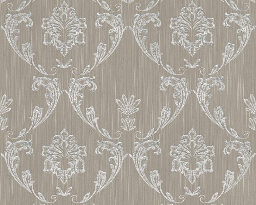 Architects Paper Finest vlies, textil anyagú ezüst, barna színű barokk klasszikus tapéta