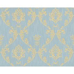   Architects Paper Finest vlies, textil anyagú arany, türkiz színű barokk klasszikus tapéta
