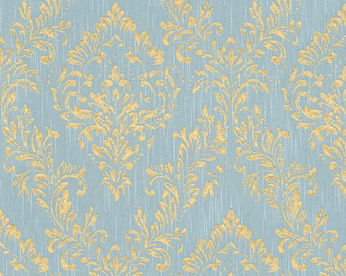 Architects Paper Finest vlies, textil anyagú arany, türkiz színű barokk klasszikus tapéta