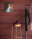 Eijffinger Museum vlies, vinyl anyagú bordó, barna színű csíkos romantikus tapéta