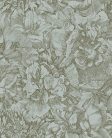 Eijffinger Museum vlies anyagú szürke, zöld színű virágos romantikus tapéta