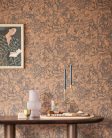 Eijffinger Museum vlies anyagú barna, kék színű virágos romantikus tapéta