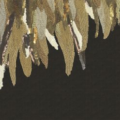   Eijffinger Museum vlies anyagú fekete, barna, beige, arany, rosegold színű gyöngyös romantikus poszter