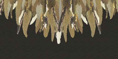 Eijffinger Museum vlies anyagú fekete, barna, beige, arany, rosegold színű gyöngyös romantikus poszter