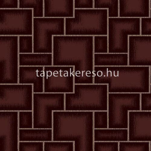 Boras The Apartment vlies anyagú bordó, fekete színű geometriai modern tapéta