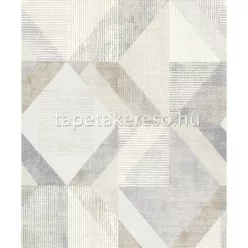   Rasch Color Your Life vlies, habos anyagú fehér, beige, szürke színű koptatott, geometriai modern tapéta