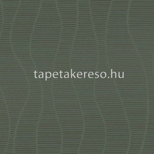 Eijffinger Artifact vlies anyagú zöld színű hullámos, vonalas modern tapéta