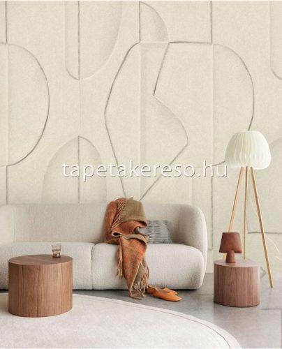 Eijffinger Artifact vlies anyagú törtfehér színű geometriai modern poszter