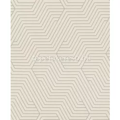   Rasch Deco Style vlies, habos anyagú törtfehér, ezüst, gyöngyház színű geometriai modern tapéta