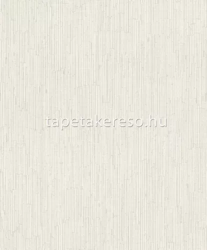 Rasch Deco Style vlies, habos anyagú fehér, ezüst színű vonalas modern tapéta