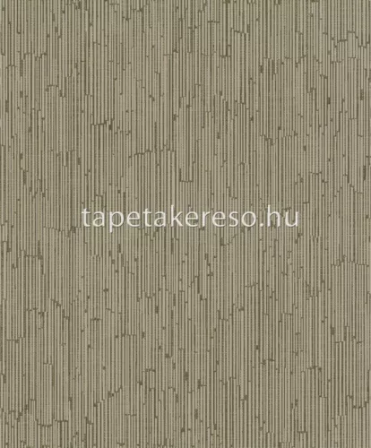Rasch Deco Style vlies, habos anyagú zöld, beige színű vonalas modern tapéta