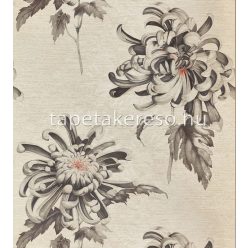   Zoffany The muse vlies anyagú szürke, ezüst, piros színű virágos modern tapéta