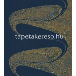   Zoffany The muse vlies anyagú kék, arany színű hullámos modern tapéta