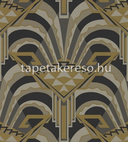 Zoffany The muse vlies anyagú fekete, arany, szürke színű absztrakt modern tapéta
