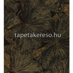   Zoffany The muse vlies anyagú fekete, arany színű leveles modern tapéta
