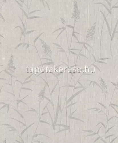 Rasch Deco Style vlies, habos anyagú szürke színű leveles modern tapéta