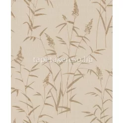   Rasch Deco Style vlies, habos anyagú beige, barna, gyöngyház színű leveles modern tapéta
