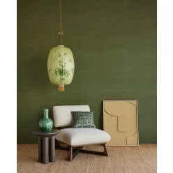   Eijffinger Canvas vlies, vinyl anyagú zöld színű szövethatású, struktúrált modern tapéta