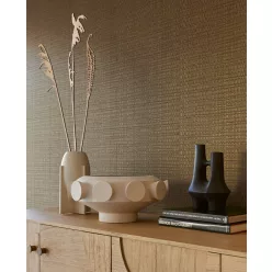   Eijffinger Canvas vlies, vinyl anyagú barna színű geometriai modern tapéta