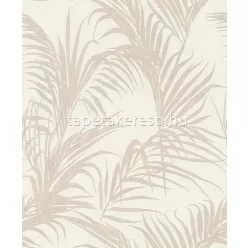   Rasch Deco Style vlies, habos anyagú beige, barna színű leveles modern tapéta