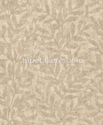 Rasch Factory 5 vlies, vinyl anyagú barna, beige színű leveles, koptatott modern, industrial tapéta