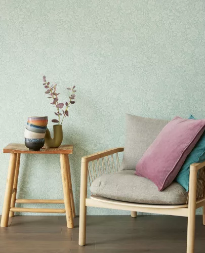 Eijffinger Posy vlies anyagú lila, fehér színű virágos romantikus tapéta