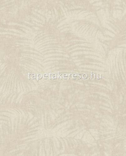 Eijffinger Oasis vlies anyagú beige színű leveles modern tapéta