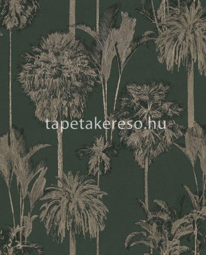 Eijffinger Oasis vlies anyagú zöld, beige színű fás modern tapéta