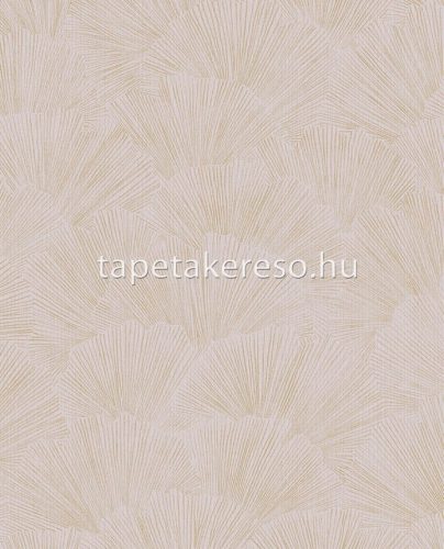 Eijffinger Oasis vlies anyagú lila, arany színű leveles modern tapéta