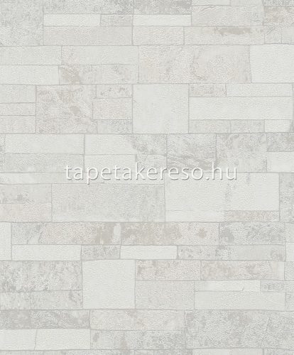 Marburg Sand and Stones vlies, vinyl anyagú fehér, szürke, beige színű kőmintás, szemcsés, 3d indusztriális tapéta