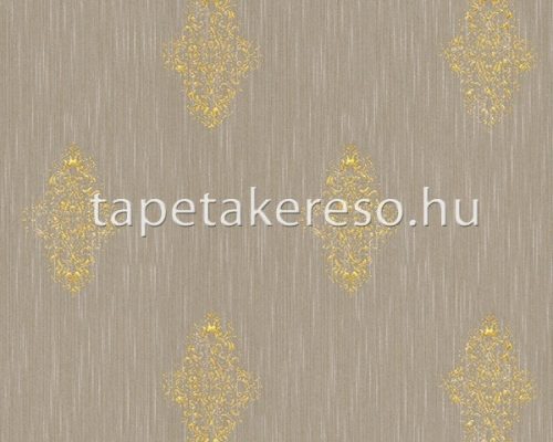 Architects Paper Luxury Wallpaper vlies, textil anyagú szürke, arany színű barokk modern tapéta