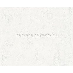   AS Creation MeisterVlies Create habos, vlies anyagú fehér színű geometriai, vakolt, struktúrált festhető tapéta