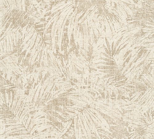AS Creation Cuba vlies, vinyl anyagú fehér, beige színű leveles, foltos modern tapéta