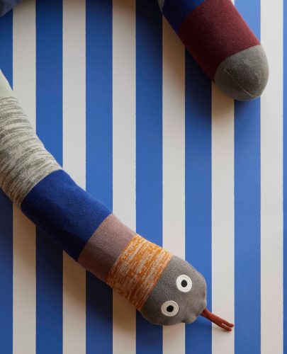 Eijffinger Explore vlies anyagú kék, fehér színű csíkos gyerek tapéta