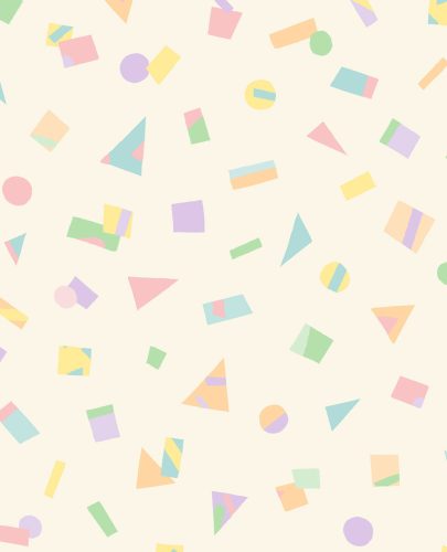 Eijffinger Explore vlies anyagú sárga, lila, zöld színű geometriai gyerek tapéta