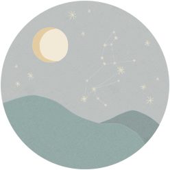   Eijffinger Explore vlies anyagú sárga, kék színű csillagjegy gyerek tapéta
