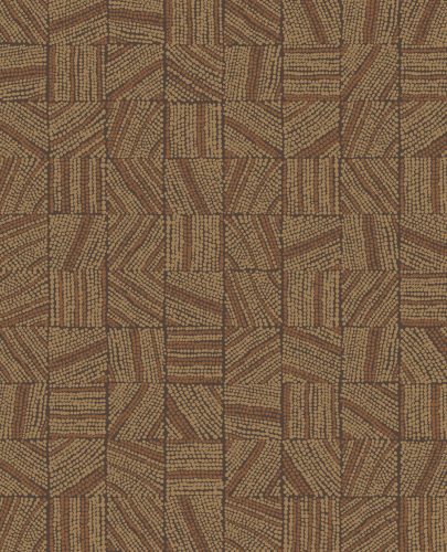Eijffinger Embrace vlies anyagú barna színű pöttyös, geometriai modern tapéta