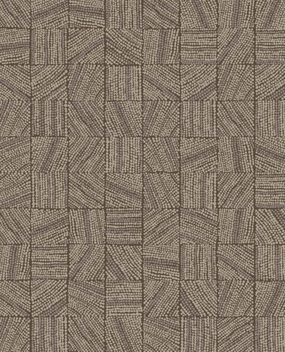 Eijffinger Embrace vlies anyagú barna színű pöttyös, geometriai modern tapéta