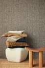 Eijffinger Embrace vlies anyagú barna színű pöttyös, geometriai modern tapéta
