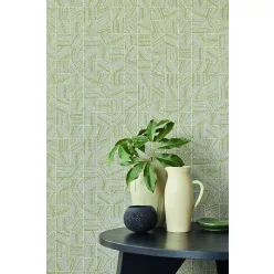   Eijffinger Embrace vlies anyagú keki, szürke színű pöttyös, geometriai modern tapéta