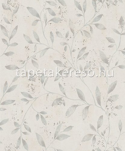 Marburg City Glam vlies, vinyl anyagú beige, arany, szürke színű leveles, koptatott modern tapéta