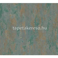   AS Creation TrendWall 2 vinyl, vlies anyagú zöld, rozsdabarna színű foltos, betonhatású modern tapéta